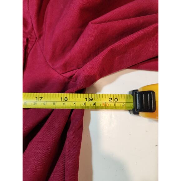 Talbots Petite Jacket Women's Medium Hot Pink Collared Button & Zip Front - Picture 7 of 11